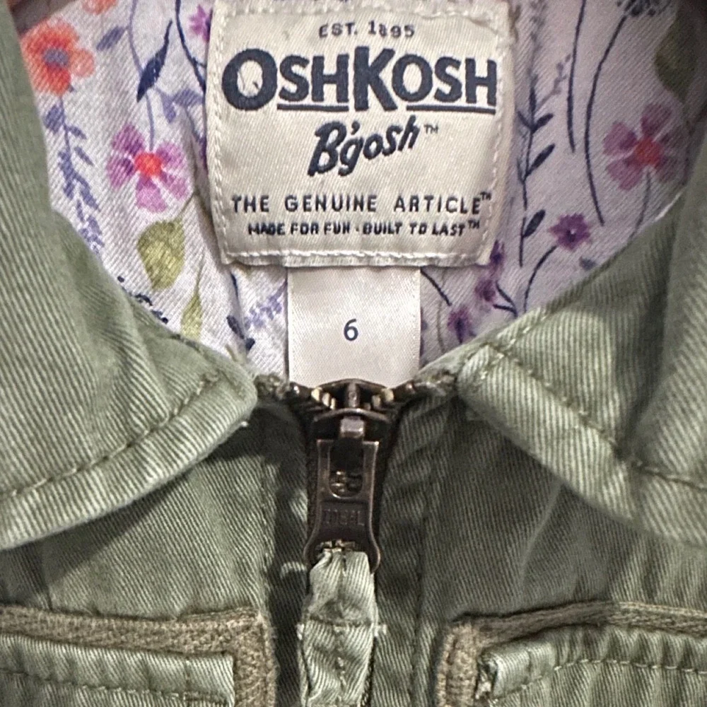 OshKosh B'gosh Utility Jacket Olive Green 6 Kids